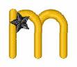 Picture of Yellow Star m Machine Embroidery Design