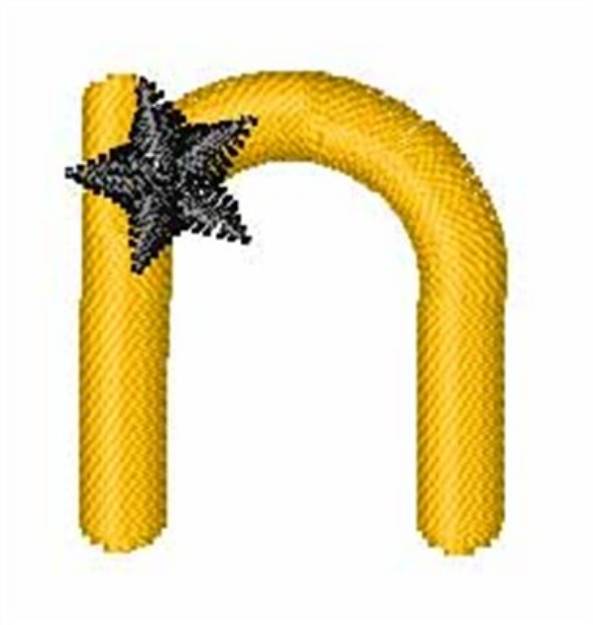 Picture of Yellow Star n Machine Embroidery Design