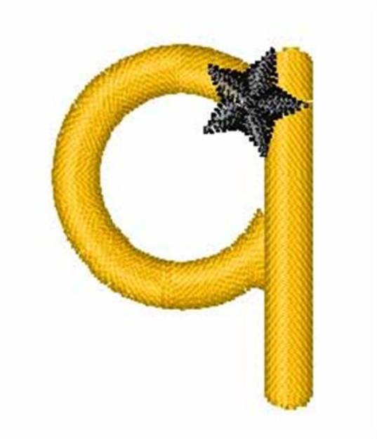 Picture of Yellow Star q Machine Embroidery Design