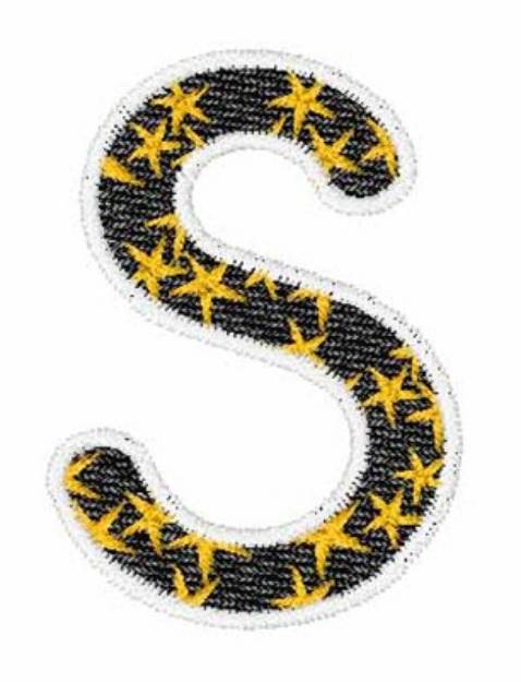Picture of Yellow Star S Machine Embroidery Design