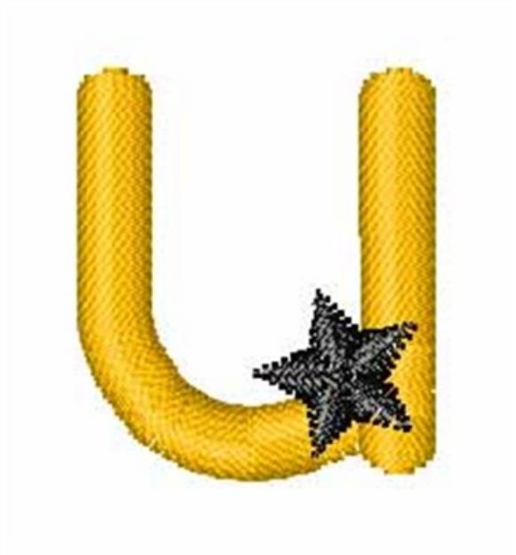 Picture of Yellow Star u Machine Embroidery Design