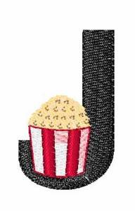 Picture of Movie Time J Machine Embroidery Design
