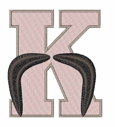 Barber Shop K Machine Embroidery Design
