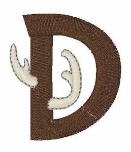 Picture of Buck Horn D Machine Embroidery Design
