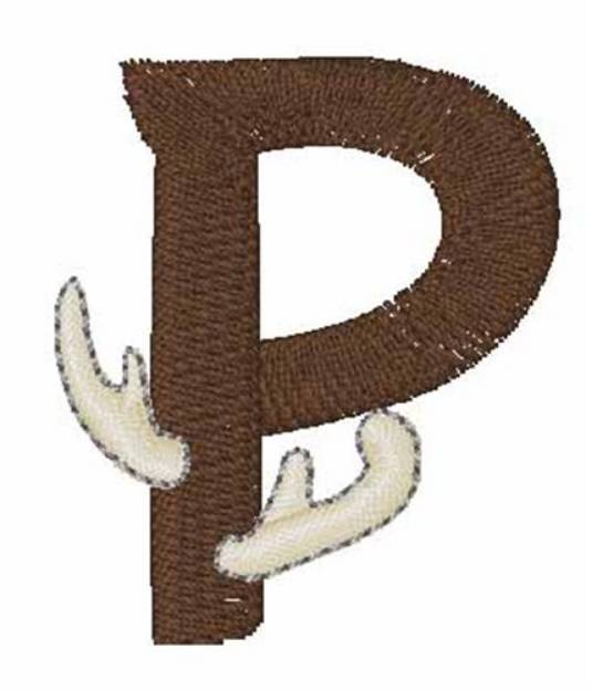 Picture of Buck Horn P Machine Embroidery Design