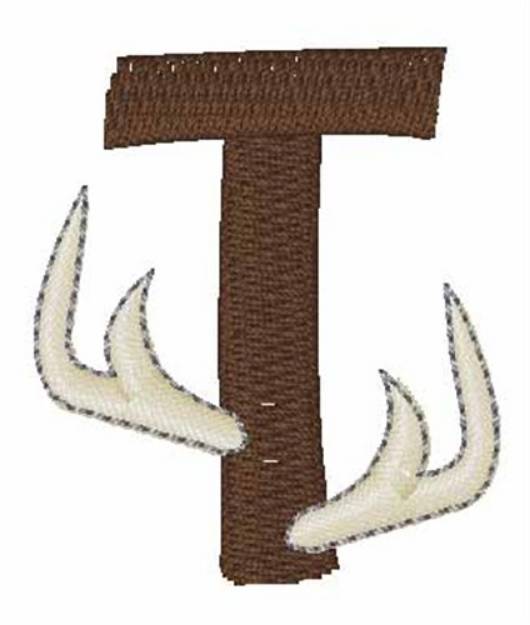 Picture of Buck Horn T Machine Embroidery Design