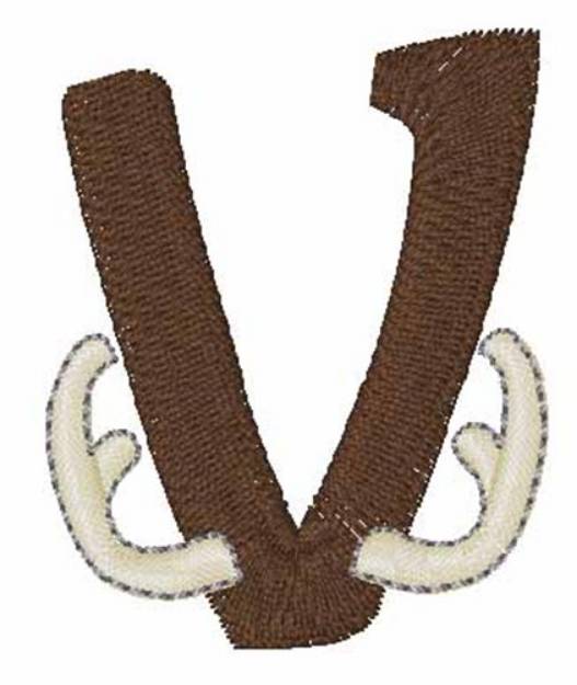 Picture of Buck Horn V Machine Embroidery Design