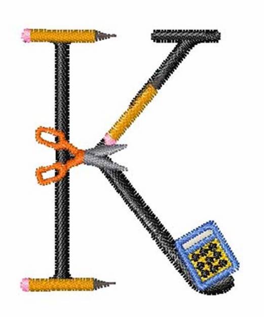 Picture of Teachers Tools K Machine Embroidery Design