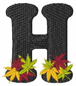 Picture of Mixed Leaves H Machine Embroidery Design