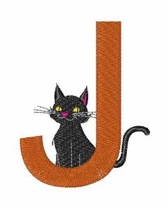 Picture of Halloween Time J Machine Embroidery Design