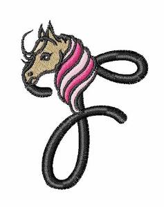 Picture of Horsey F Machine Embroidery Design