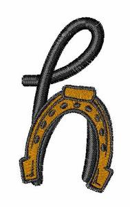 Picture of Horsey h Machine Embroidery Design