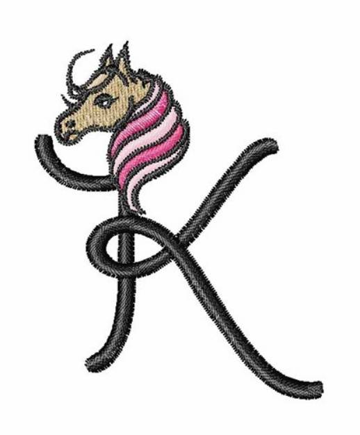 Picture of Horsey K Machine Embroidery Design