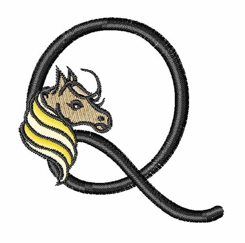 Horsey Q Machine Embroidery Design