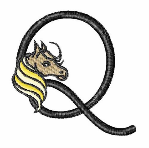 Picture of Horsey Q Machine Embroidery Design