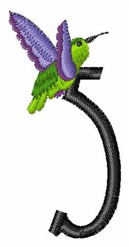 Hummingbirds & Flowers 5 Machine Embroidery Design
