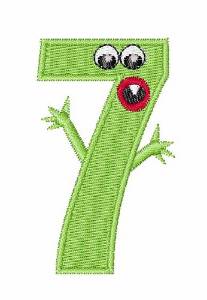 Picture of Green Monsters 7 Machine Embroidery Design