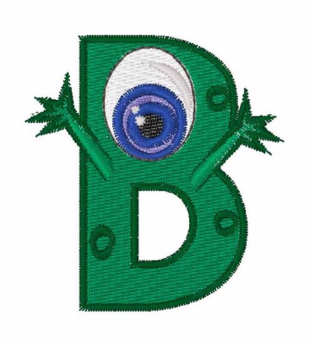 Green Monsters B Machine Embroidery Design