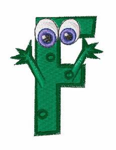 Picture of Green Monsters F Machine Embroidery Design