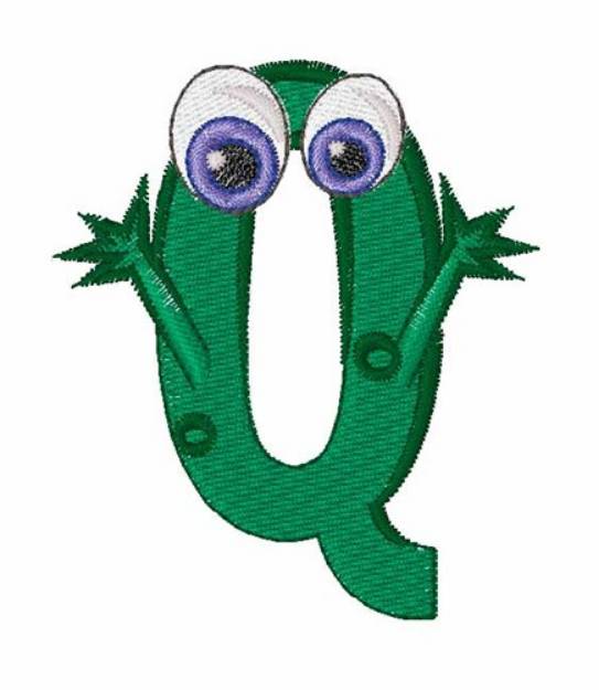 Picture of Green Monsters Q Machine Embroidery Design