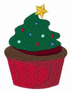 Picture of Holiday Cupcake Machine Embroidery Design