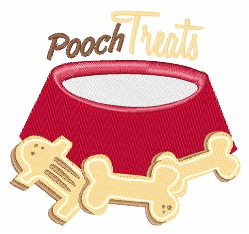 Pooch Treats Machine Embroidery Design