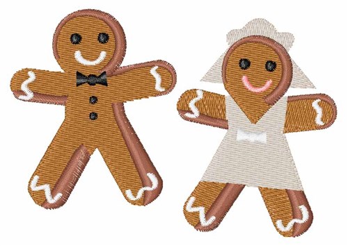 Gingerbread Wedding Machine Embroidery Design