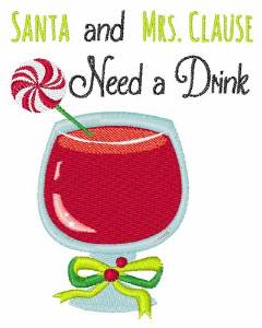 Picture of Need A Drink Machine Embroidery Design