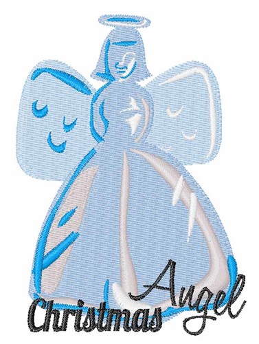 Christmas Angel Machine Embroidery Design