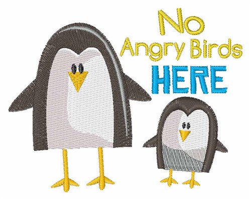 Angry Birds Machine Embroidery Design