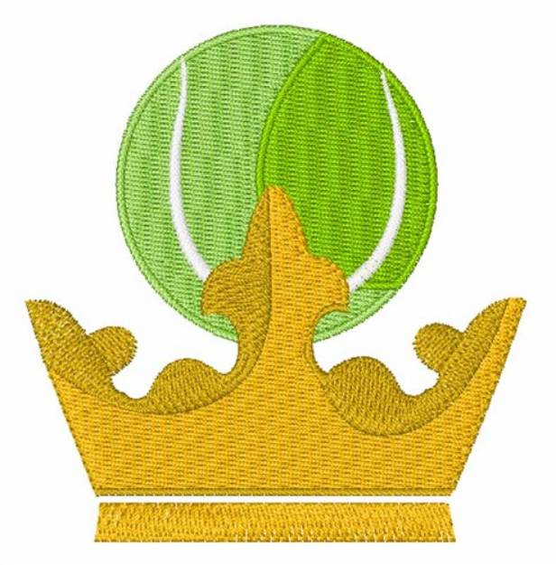 Picture of Tennis Crown Machine Embroidery Design