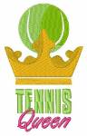Picture of Tennis Queen Machine Embroidery Design