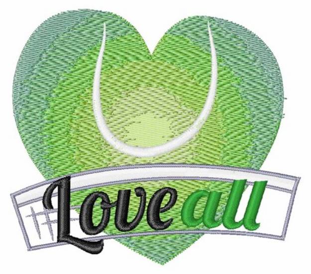 Picture of Love All Machine Embroidery Design