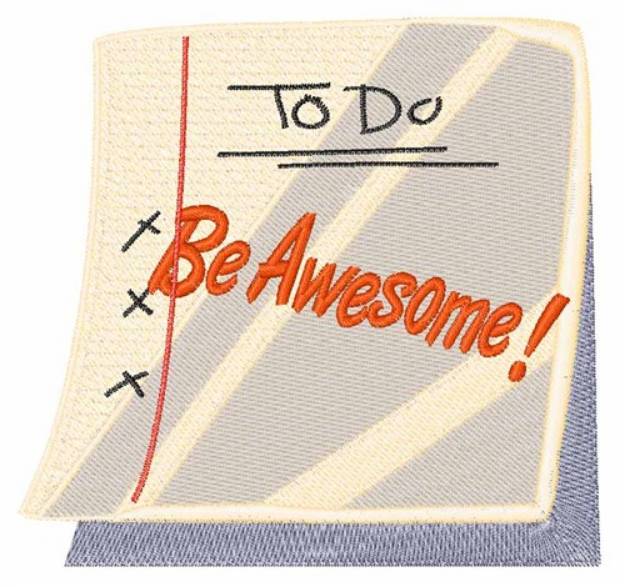 Picture of Be Awesome Machine Embroidery Design