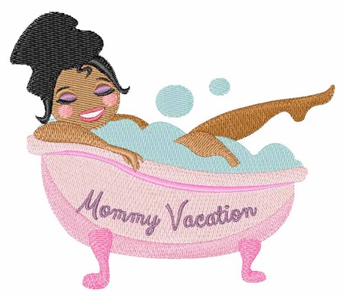 Mommy Vacation Machine Embroidery Design
