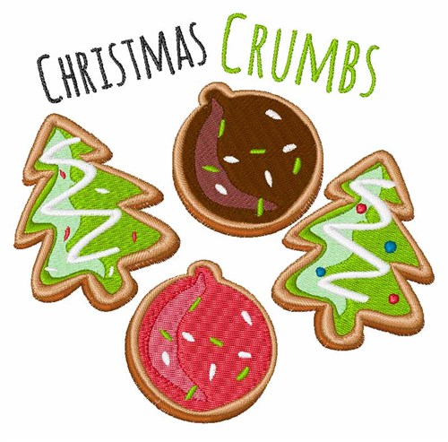 Christmas Crumbs Machine Embroidery Design