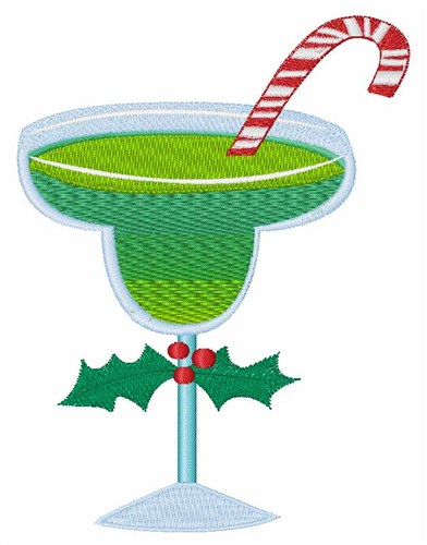 Holiday Drink Machine Embroidery Design