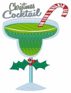 Picture of Christmas Cocktail Machine Embroidery Design