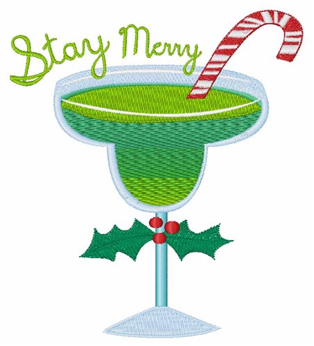 Stay Merry Machine Embroidery Design