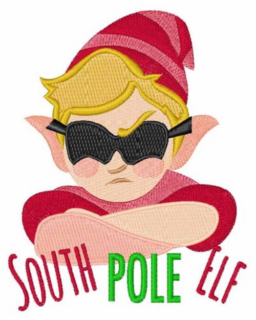 Picture of South Pole Elf Machine Embroidery Design
