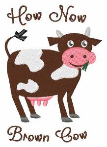 Picture of Brown Cow Machine Embroidery Design
