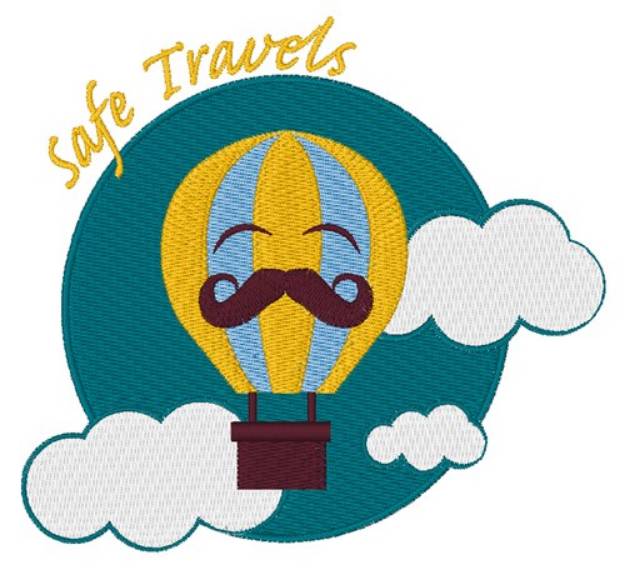 Picture of Safe Travels Machine Embroidery Design