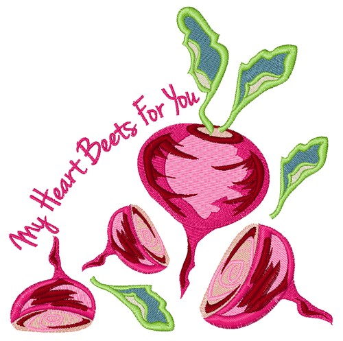 Beets For You Machine Embroidery Design