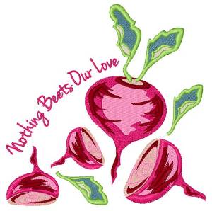 Picture of Beets Our Love Machine Embroidery Design
