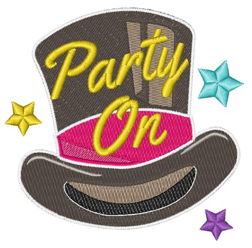 Party On Machine Embroidery Design