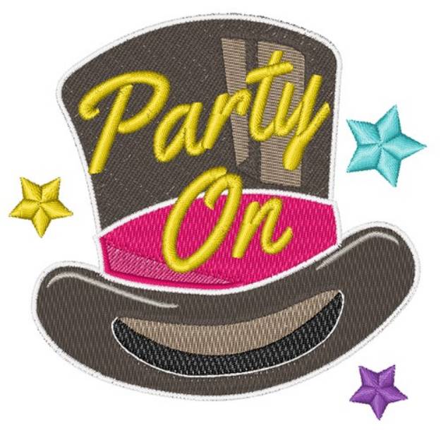 Picture of Party On Machine Embroidery Design