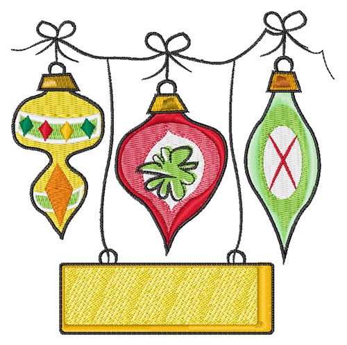 Christmas Decorations Machine Embroidery Design