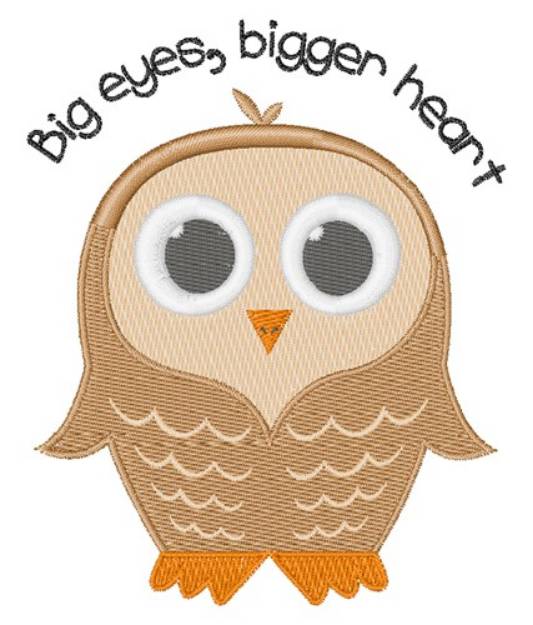 Picture of Big Eye Owl Machine Embroidery Design