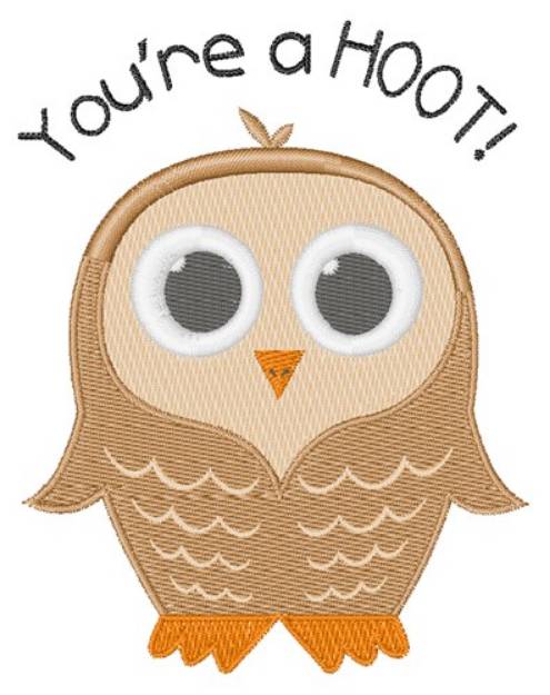 Picture of A Hoot Machine Embroidery Design