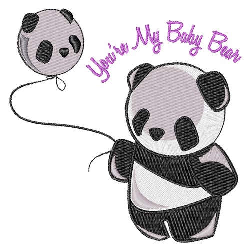 Baby Bear Machine Embroidery Design